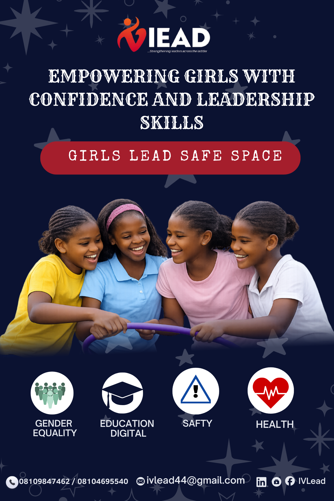 Girls Lead Safe Space Flyer